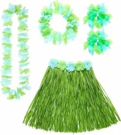 Hawaii Rokje Set Groen 5 Delig -Dames Verkoop image 134