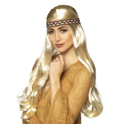 Hippie Pruik Lang Blond