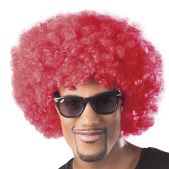 Pruik Afro Rood Kopen