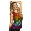 Regenboog Glitter Top -Dames Verkoop image 202