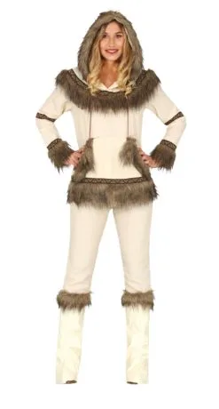 Wit Dames Eskimo Kostuum