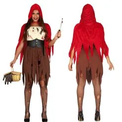 Horror Roodkapje Halloween Kostuum -Dames Verkoop image 231