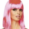 Half Lang Neon Roze Pruik -Dames Verkoop image 296