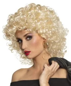 Sandy Blonde Pruik Met Krullen