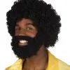 Afro Pruik Met Baard En Snor 1 Afro Pruik Met Baard En Snor -Dames Verkoop image 345