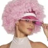 Afro Pruik Roze