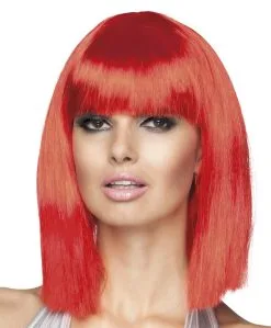 Bobline Pruik Neon Rood