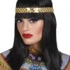 Zwarte Pruik Cleopatra Met Haarband -Dames Verkoop image 372