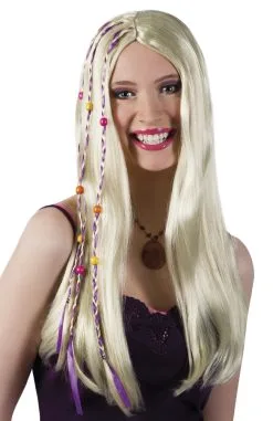 Pruik Met Kralen Dames