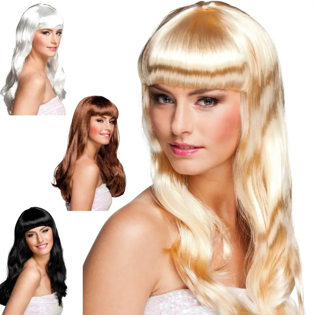 Lange Blonde Pruik 4 Lange Blonde Pruik - Afbeelding 2