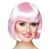 Bobline Pruik Licht Roze Kort Glans