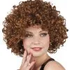 Pruik Bruin Krullen Candice