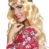 Hippie Pruik Blond Met Bloemenkrans
