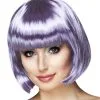 Lila Bobline Pruik Kort Glans 2 Lila Bobline Pruik Kort Glans -Dames Verkoop image 493