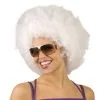 Witte Afro Pruik