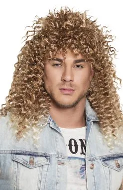 Blonde Heren Pruik Met Wafel Structuur