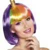 Boblijn Unicorn Pruik Paars
