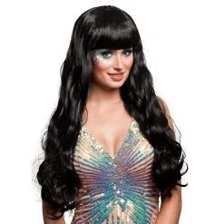 Zwarte Pruik Oceana Dames