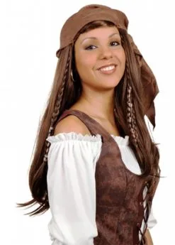 Pruik Piratin Lang Haar