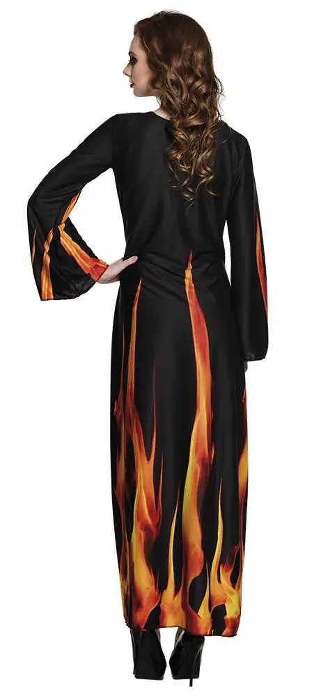 Lange Vlammen Jurk Duivel 4 Lange Vlammen Jurk Duivel - Afbeelding 2