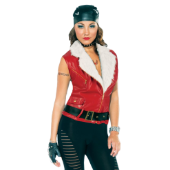 Dames Biker Jasje Rood