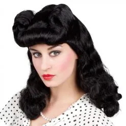Zwarte Pruik Jaren 30
