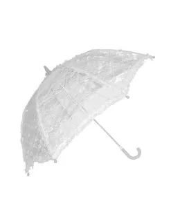 Dames Witte Kanten Parasol