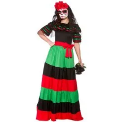Lange Mexicaanse Jurk Dames