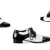 Lakschoenen Disco Gangster Zwart-wit
