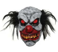 Zombie Clown Masker Met Lichtgevende Ogen