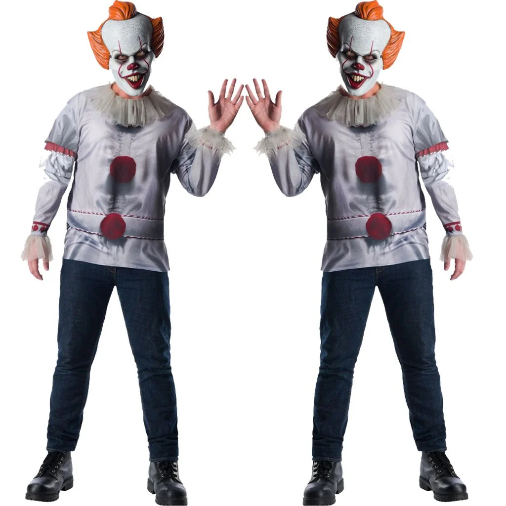 IT Pennywise Kostuum Met Masker 3 IT Pennywise Kostuum Met Masker