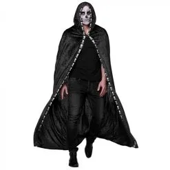 Zwarte Cape Schedel Met Capuchon