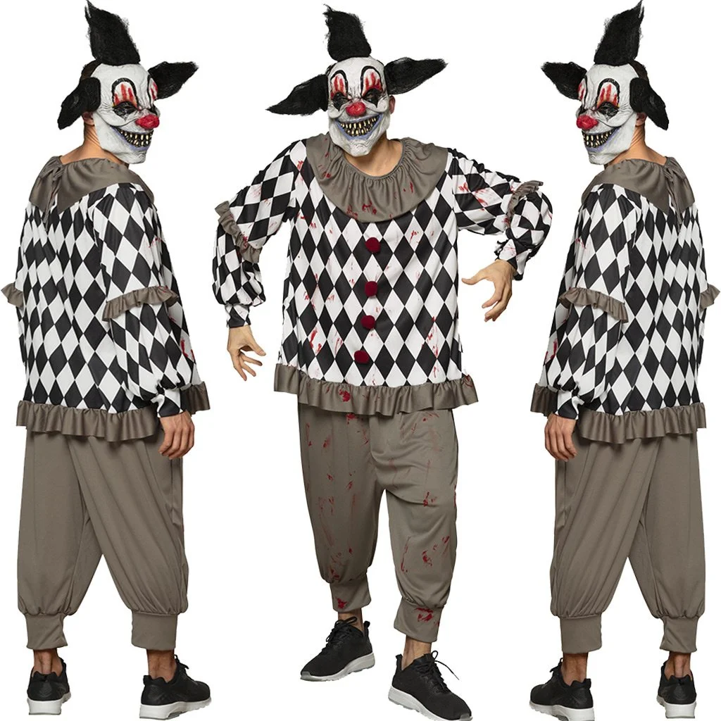 Scary Clown Kostuum Heren 3 Scary Clown Kostuum Heren