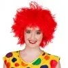 Punk Clown Pruik Rood -Dames Verkoop image 887