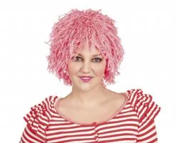 Roze Clownspruik Dons