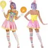 Dames Pink Clown Kostuum -Dames Verkoop image 895